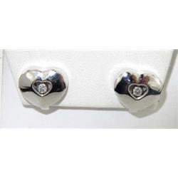 Chopard 18K White Gold Happy Diamond Earrings