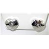 Image 1 : Chopard 18K White Gold Happy Diamond Earrings