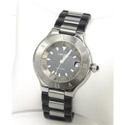 Cartier 21 Automatic Stainless Steel Rubber Strap watch