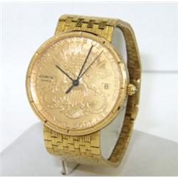 Corum 18K Yellow Gold Date Just Watch