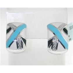 Roberto Coin 18K White Gold, Enamel & Diamond Earrings