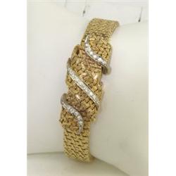 Ebel 14K Yellow gold Diamond Watch