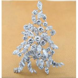 Platinum Diamond French Made Pin
