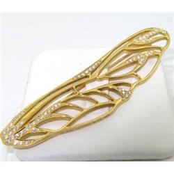 Tiffany & Co 18K Yellow Gold, Diamond Pin