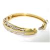 Image 4 : Salavetti 18K Yellow Gold Diamond Bangle