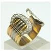 Image 2 : Cartier 18K Tri - Color Gold, Diamond Ring