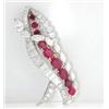 Image 1 : Oscar Heyman Platinum, Diamond & Ruby Pin