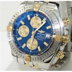 Breitling 18K Yellow Gold /Stainless Steel Mens Watch