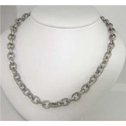 Judith Ripka 18K White Gold Diamond Necklace
