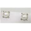 Image 1 : David Yurman Silver Pearl  Diamond Earrings