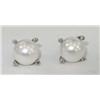Image 4 : David Yurman Silver Pearl  Diamond Earrings