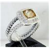 Image 2 : David Yurman Silver Citrine & Diamond Ring.