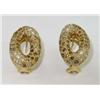 Image 4 : Faraone Mennella 18K Yellow Gold Diamond Earrings