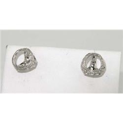 18K White Gold Diamond Earrings
