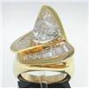 Image 1 : 18K Yellow Gold Diamond Ring