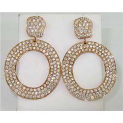 Daniel K 18K Rose Gold Diamond Earrings