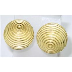 CHRISTOPHER WALLING 14K YELLOW GOLD EARRINGS