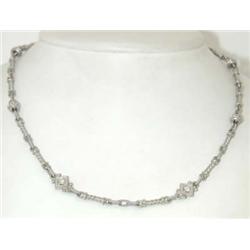 Judith Ripka 18K White Gold, Diamond Necklace