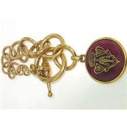 Gucci 18K Yellow Gold Enamel Bracelet