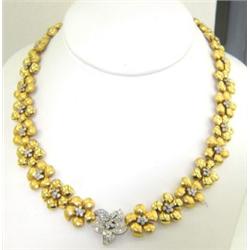 Salavetti 18K Two-Toned Gold Diamond Necklace