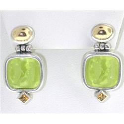 Menegatti Silver/18K, Lemon Citrine, Citrine Earrings