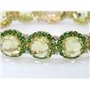 Image 2 : Salavetti 18K Gold Multi-Color Stone & Diamond Bracelet