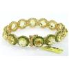Image 4 : Salavetti 18K Gold Multi-Color Stone & Diamond Bracelet