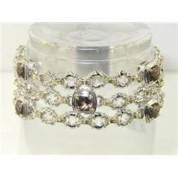 Charles Krypell Gold/Silver Somky Topaz Bracelet