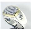 Image 2 : David Yurman Silver & 14K Yellow Gold Ring