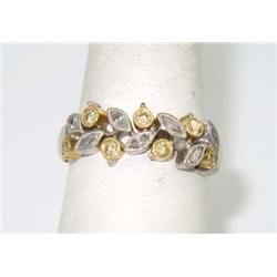 Platinum/18K Yellow Gold Diamond Ring