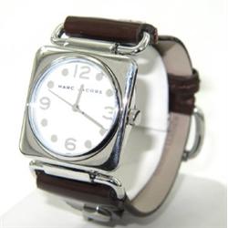 Marc Jacobs Stainless Steel Leather Strap Watch