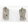 Image 1 : David Yurman Silver Diamond Earrings