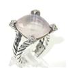 Image 3 : David Yurman Silver Pink Quartz & Diamond Ring.