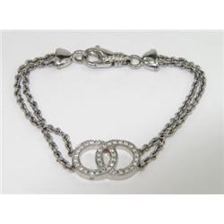 Movado 18K White Gold Diamond Bracelet