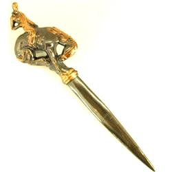 Vintage bucking horse letter opener