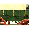 Image 2 : Circa 1940's large wooden covered wagon model