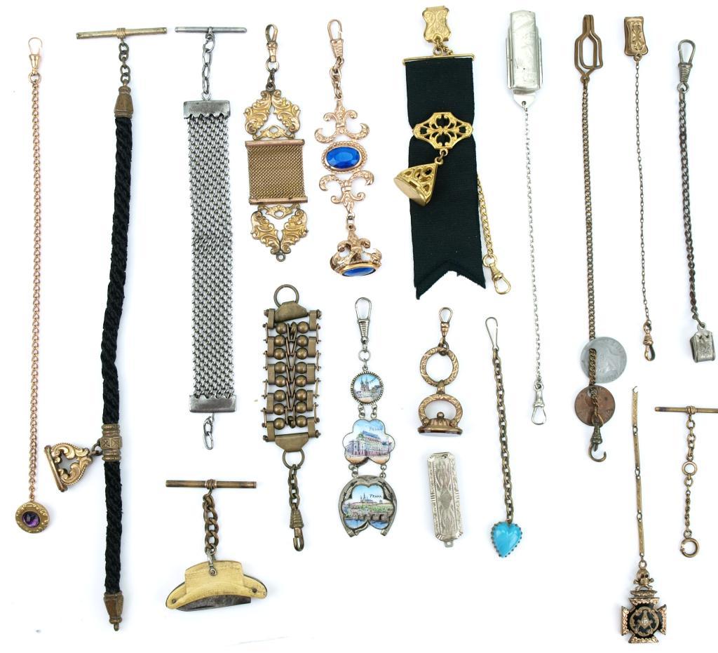 Collection of Antique watch fobs.