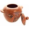 Image 2 : Hopi Redware lidded pot with exhibition tag