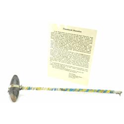 Circa 1900 stone head war club