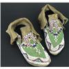 Image 1 : C. 1880's fully beaded Sioux moccasins with