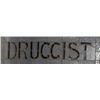 Image 1 : Old leaded glass "DRUGGIST" sign