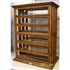 Image 1 : Antique oak ribbon cabinet counter top case