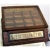 Image 1 : Original oak counter top Spencerian display case