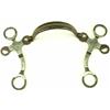 Image 1 : Silver mounted Crockett hackamore bit