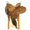 Image 2 : Miniature tooled leather saddle
