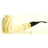 Image 1 : Excellent bone ivory carved smoking pipe