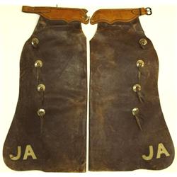 Victor Ario Great Falls MT Leather Batwing Chaps