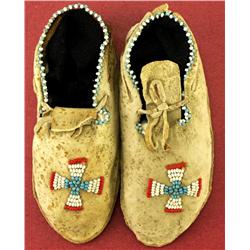 Circa 1900-1920 Beaded Baby Moccasins