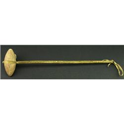 Rawhide wrapped stone head club