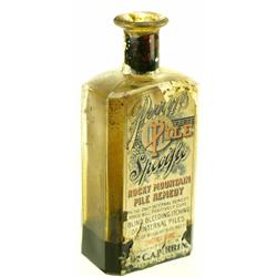 Rare Early Perrins Pile Medicine Bottle